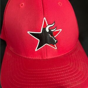 Vintage Pacific Headwear Style 474F Size L-XL Baseball Cap Red Bull Star Sporty